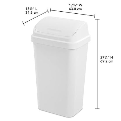 Sterilite 8 Pack Kitchen Garbage Trash Can - Image 2