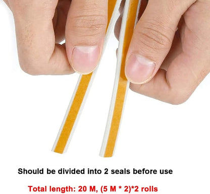 Weather Stripping Seal Strip Tape, Doors Windows Frame Self Adhesive D Type - Image 3