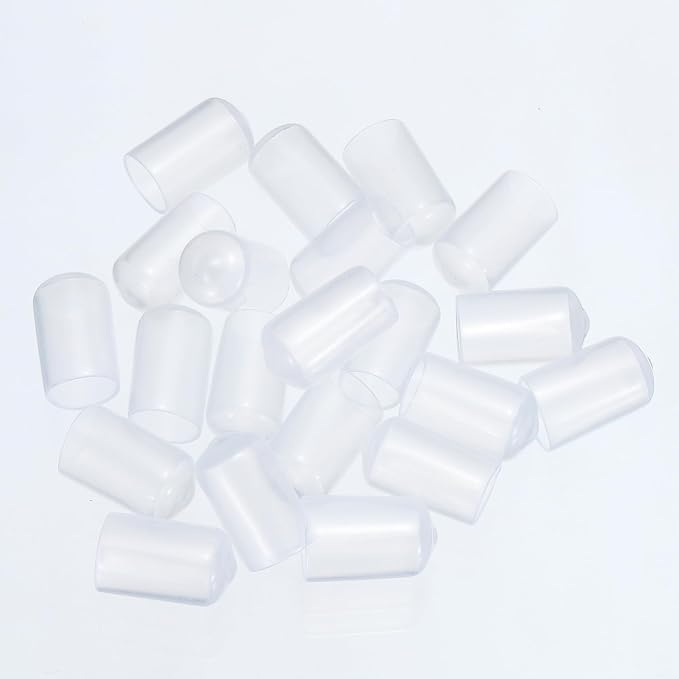 uxcell 20pcs Rubber End Caps 22mm ID Vinyl PVC Round Tube Bolt Cap Cover Screw - Image 4