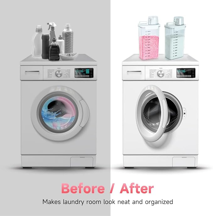 2 Packs Laundry Detergent Dispenser, Tokokimo Laundry Power Container, Laundry - Image 5