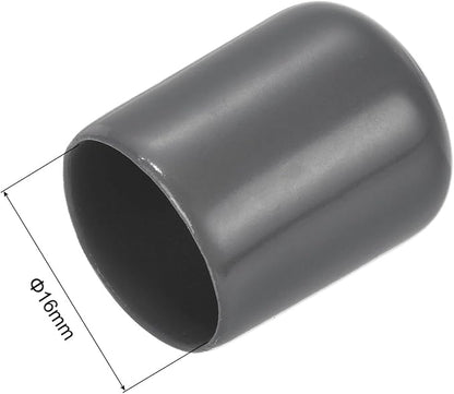 uxcell 20pcs Rubber End Caps 16mm ID Vinyl PVC Round Tube Bolt Cap Cover Screw - Image 3