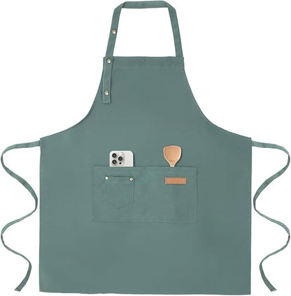 Tosewever Art Aprons for Women Painting Pottery Baking, Mens Buckle Straps by Tosewever
