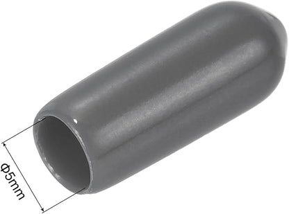 uxcell 20pcs Rubber End Caps 5mm ID Vinyl PVC Round Tube Bolt Cap Cover Screw - Image 3