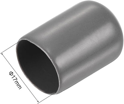 uxcell 20pcs Rubber End Caps 17mm ID Vinyl PVC Round Tube Bolt Cap Cover Screw - Image 3