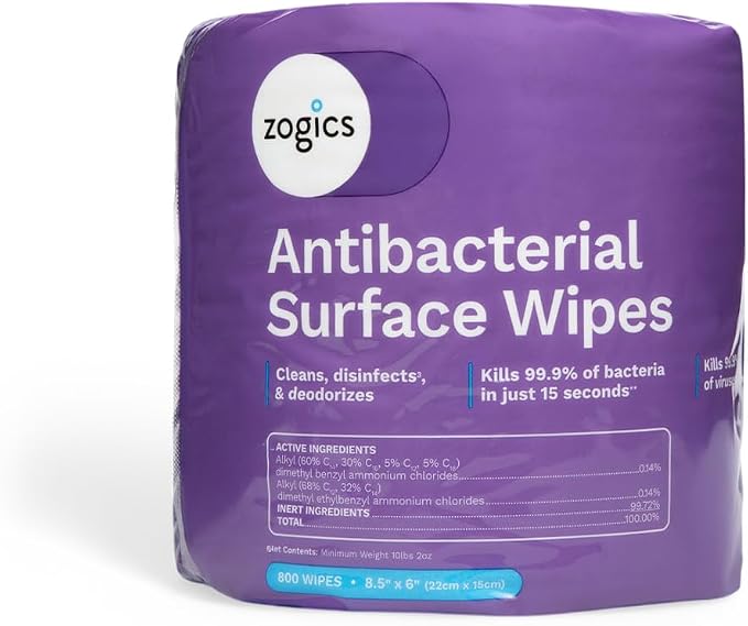 Zogics Antibacterial Disinfecting Wipes – by Zogics