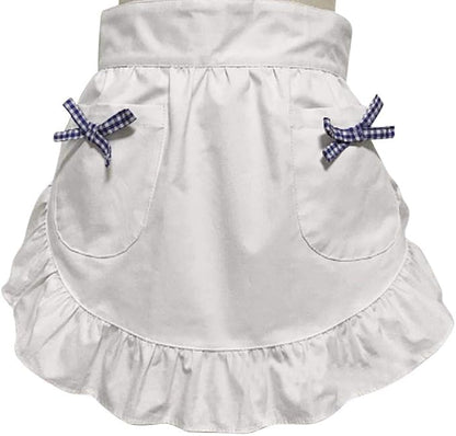 CRB Fashion Waist Apron Kitchen Cooking Restaurant Cotton Bistro Half Aprons by CBTRFashion