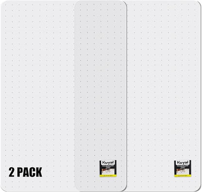 Kuyal Office Chair Mat for Carpet, 2 Pack 32x 49 Clear Heavy Duty Computer by Kuyal