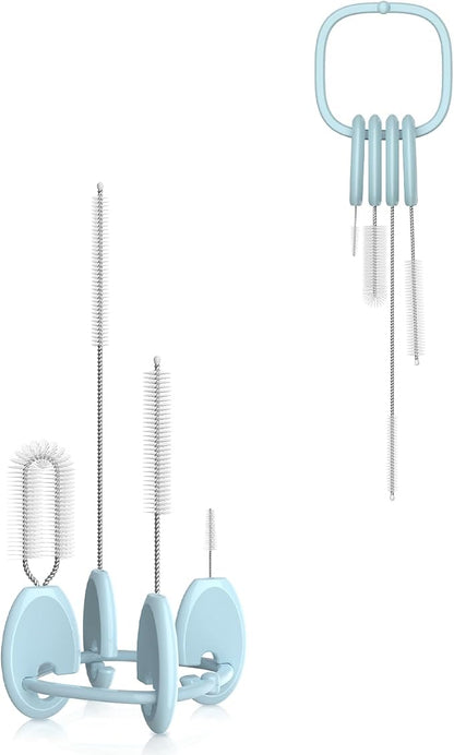YOTIME Standing Straw Cleaner Brush Set, 4in1 Reusable Straw Brushes by YOTIME