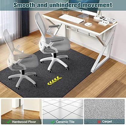 2 Pack Desk Chair Mat for Hardwood Floor & Tile 55"x35" Office Chair Mat for - Image 6