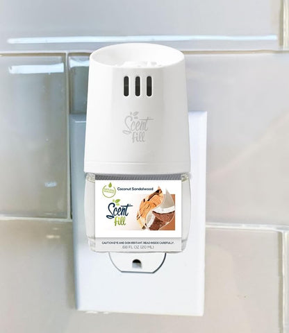 Scent Fill Coconut Sandalwood Plug in Air Freshener, Scented Oil Refills - Image 2
