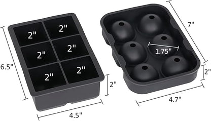 Ticent Ice Cube Trays, Silicone Sphere Whiskey Ice Ball Maker - Image 7