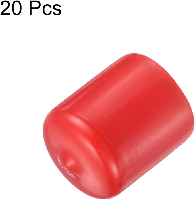 uxcell 20pcs Rubber End Caps 25mm ID Vinyl Round Tube Bolt Cap Cover Thread - Image 2