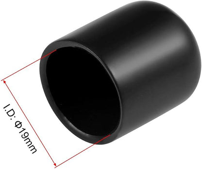 uxcell 20pcs Rubber End Caps 19mm ID Vinyl Round Tube Bolt Cap Cover Thread - Image 3