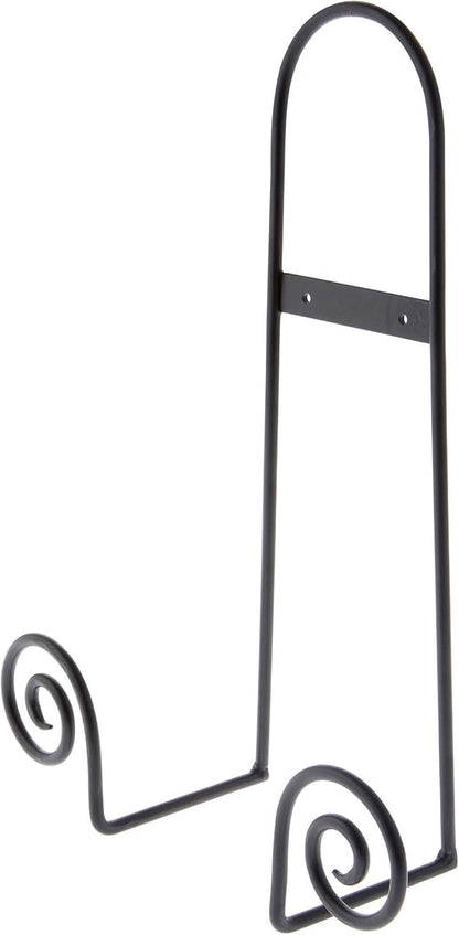 Bard's Black Wrought Iron Wall Mountable Tray or Platter Hanger, 16.25" H x by Bards