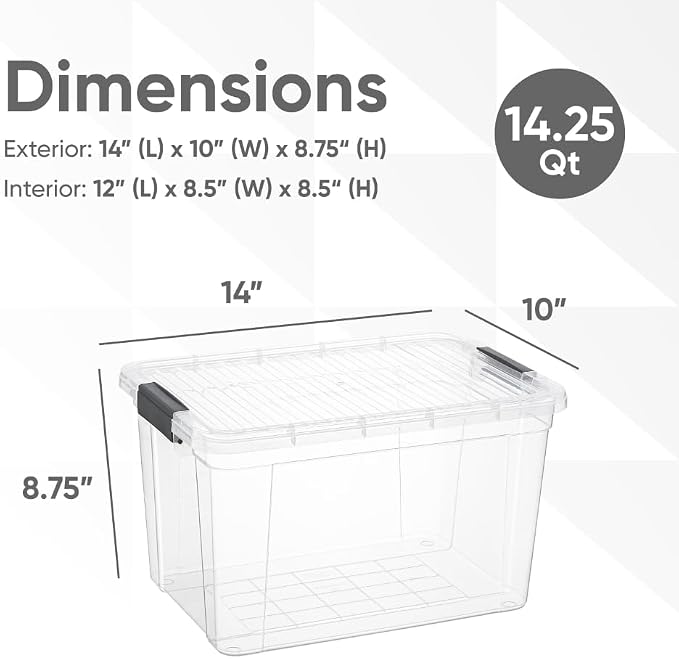 Superio Clear Storage Boxes - Image 3