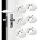 Silicone Door Pinch Guard and Door Slam Stopper, Durable Finger Pinch Guard, Prevents Pinch Injuries, Slamming Doors, Door Stopper for Kids, 6 Packs White.