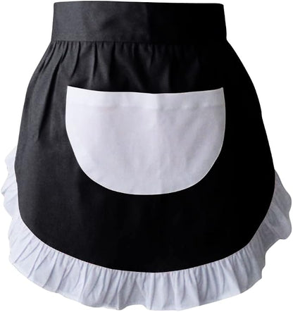 CRB Fashion Waist Apron Kitchen Cooking Restaurant Cotton Bistro Half Aprons by CBTRFashion