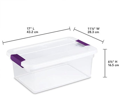 Sterilite 48-Pack 15 Quart ClearView Latch Box, Stackable Organizer Bins - Image 3