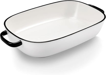 4.5 Quart Ceramic Baking Dish, Serving Bakeware by Roeveca