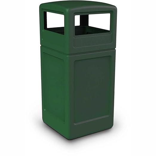 Commercial Zone-73295399 PolyTec 42 Gallon Square Waste Container by CommercialZone