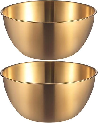 Stainless Steel Salad Bowls Set of 2 Mixing Bowl by AIYoo