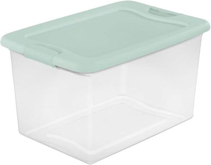 Sterilite 6 Pack Latching Box, 64 Quart, Mindful Mint - Image 7