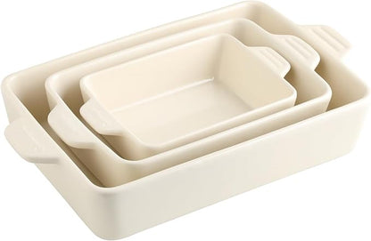 Sweejar Ceramic Bakeware Set, Rectangular Baking Dish by Sweejarco1949
