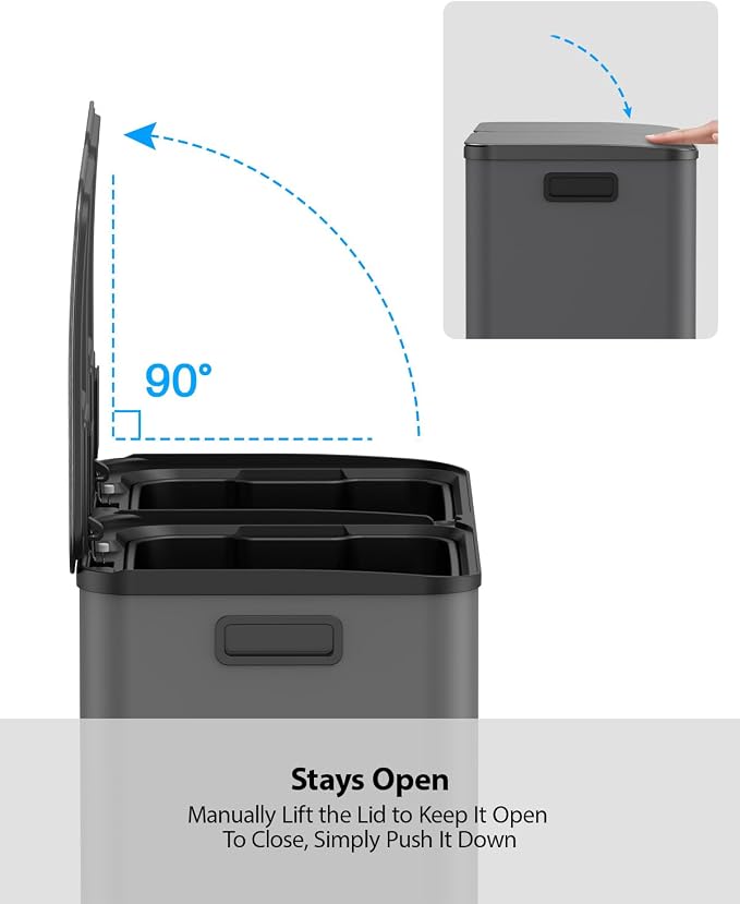 Lovewind Dual Trash and Recycling Bins - Image 7