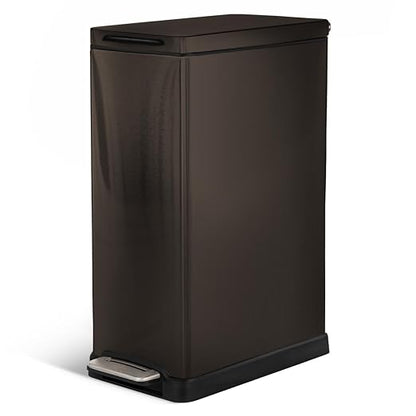 Home Zone Living 12 Gallon Slim Kitchen Trash Can by HomeZoneLiving