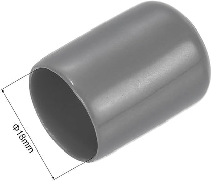 uxcell 20pcs Rubber End Caps 18mm ID Vinyl PVC Round Tube Bolt Cap Cover Screw - Image 3