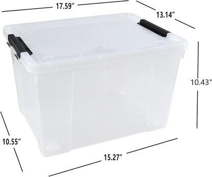 4 Pack Clear Storage Latch Bin - Image 2