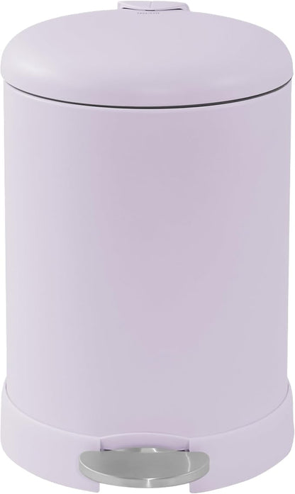 Glad Small Trash Can, 1.2 Gallon | Round Stainless Steel Garbage Bin - Image 7