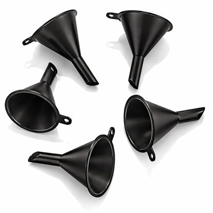 Premium Mini Funnel Small Plastic Funnel 5-Pack by ISNUFF