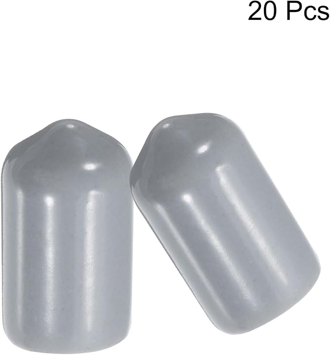 uxcell 20pcs Rubber End Caps 9.5mm ID Vinyl PVC Round Tube Bolt Cap Cover Screw - Image 2