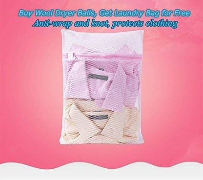 Wool Dryer Balls by FHQSX 6-Pack, XL Premium Reusable Natural Fabric Softener - Image 6