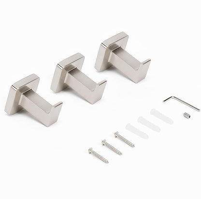 NearMoon Bath Towel Hooks -SUS304 Stainless Steel Square Clothes Robe Hooks - Image 9