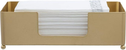 MyGift Paper Towel Holder Modern Gold-Tone Metal Tabletop Folded Paper Hand - Image 5