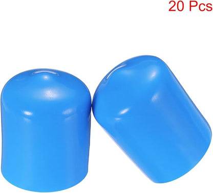 uxcell 20pcs Rubber End Caps 16mm ID Vinyl PVC Round Tube Bolt Cap Cover Screw - Image 2