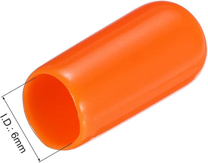 uxcell 20pcs Rubber End Caps 6mm ID Vinyl PVC Round Tube Bolt Cap Cover Screw - Image 3