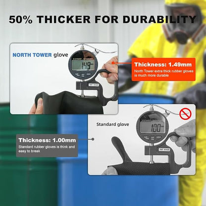 Heavy-Duty Latex Chemical Resistant Gloves - Image 5