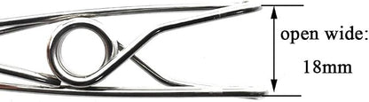 HAHIYO Clothespins Chip Clips All Metal Stainless Steel No Rust Stains Strong - Image 4