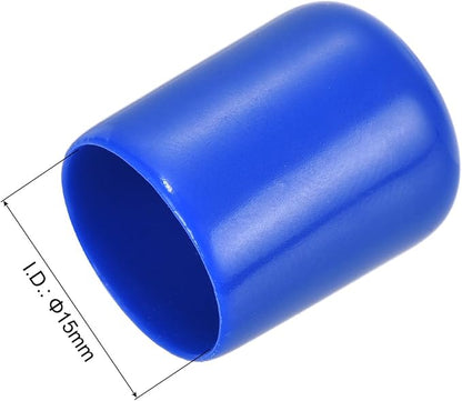 uxcell 20pcs Rubber End Caps 15mm ID Vinyl Round Tube Bolt Cap Cover Screw - Image 3