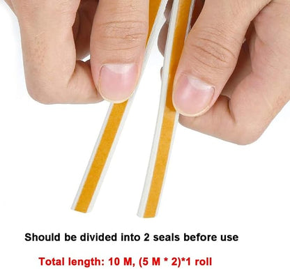 Weather Stripping Seal Strip Tape, Doors Windows Frame Self Adhesive D Type - Image 3