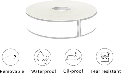 500 Silvery Border Removable Freezer Labels Water Oil Resistant - Image 3