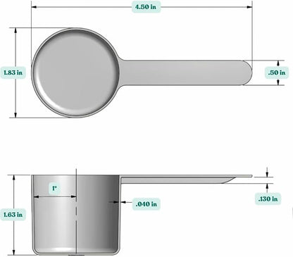 1/4 Cup Long Handle Plastic Measuring Scoop - Image 2