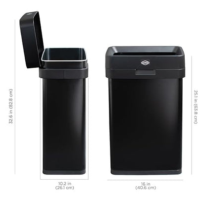 Clorox 13 Gallon Trash Can - 50L Slim Open Top Garbage Bin - Image 3
