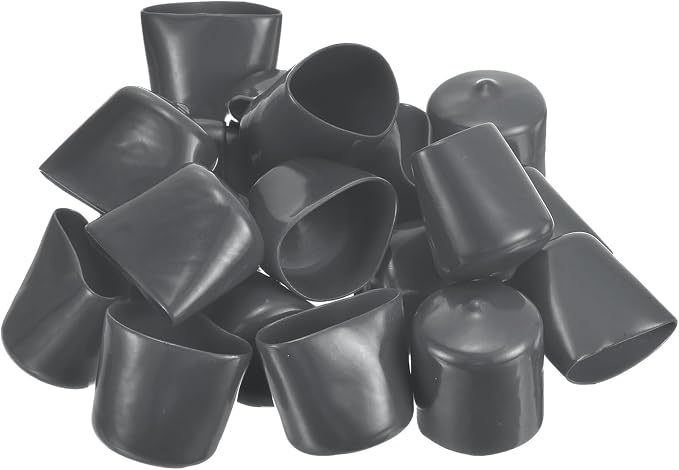 uxcell 20pcs Rubber End Caps 27mm ID Vinyl Round Tube Bolt Cap Cover Thread - Image 4