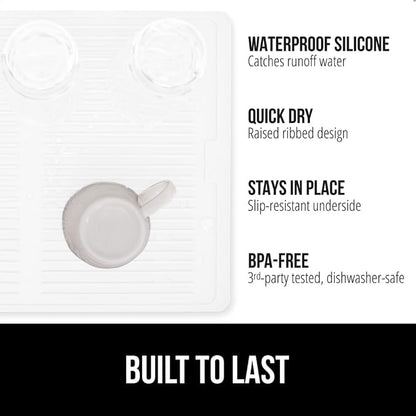 GORILLA GRIP 100% BPA-Free Patented Silicone Dish Drying Mat - Image 2
