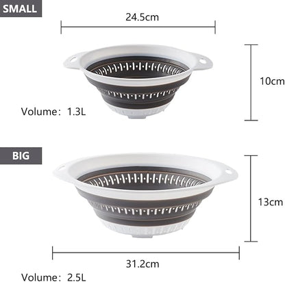 Collapsible Colander and Strainer, Silicone Strainer Colanders & Food Strainers - Image 3