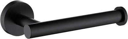 TASTOS Matte Black Toilet Paper Holder SUS304 Stainless Steel, Modern Round by TASTOS